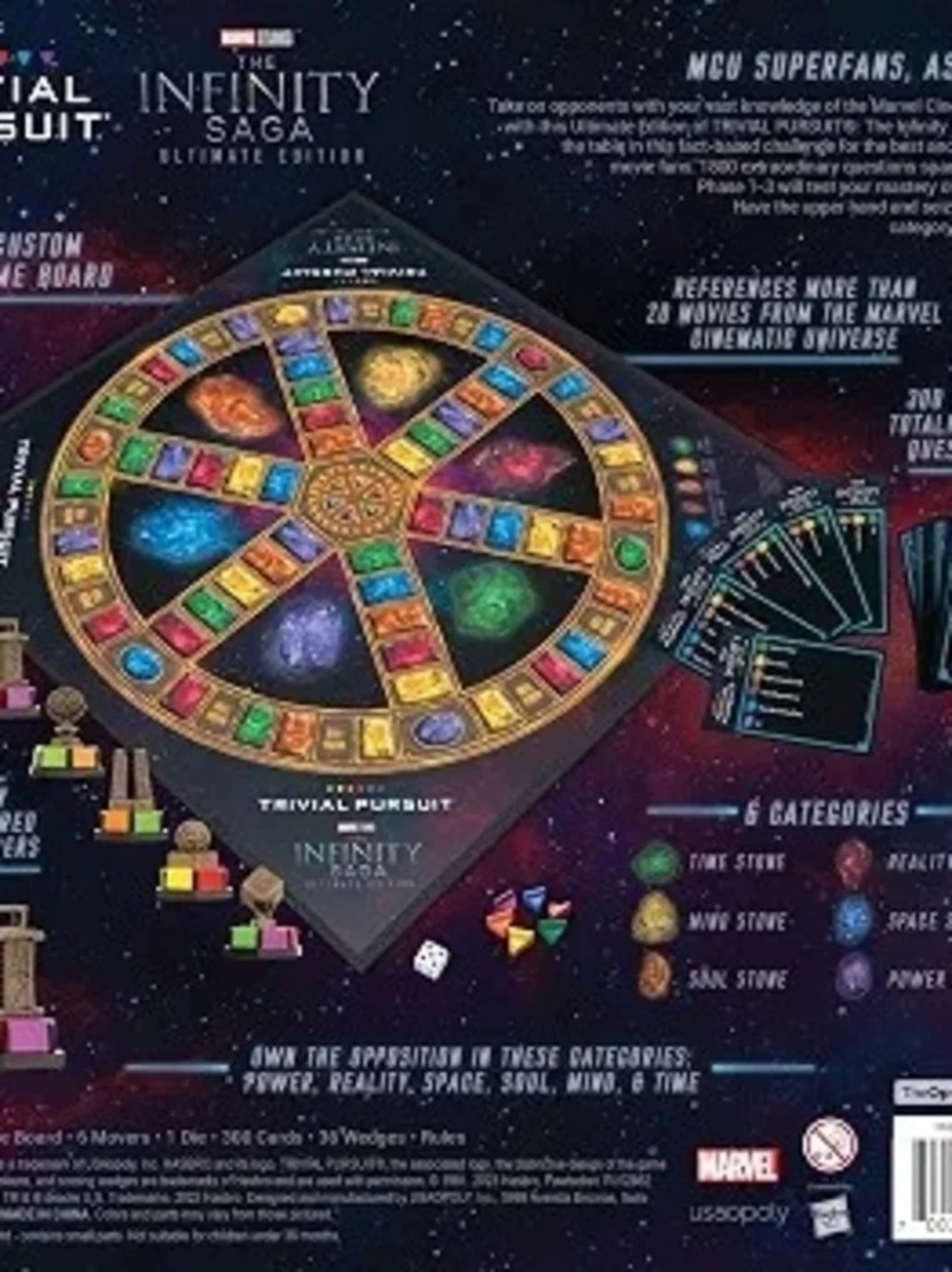 Trivial Pursuit Marvel Universe Ultimate Edition Board Game The Infinity Saga